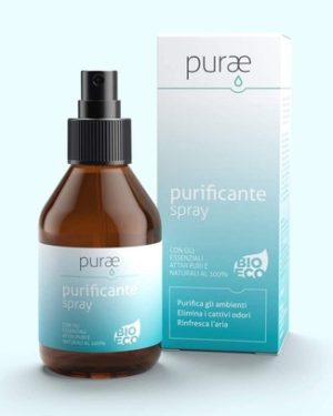 Purae Purificante Aria Spray Bio Eco con Oli Essenziali Puri 100% – Confezione 100 ml