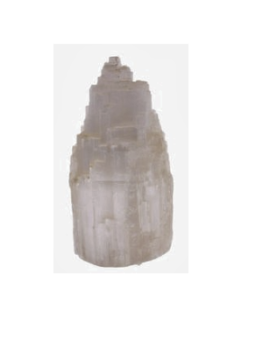 LAMPADA IN SELENITE ICEBERG – Altezza 22/24 CM con piedini