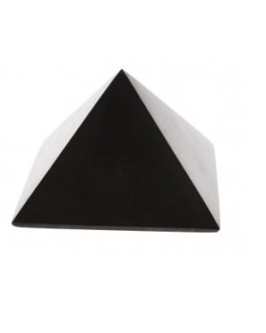 Q-Guard Piramide di Shungite lucida tipo 2 – Lato 7 cm