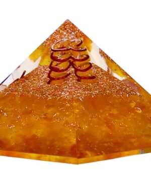 Piramide Orgonite con Ambra