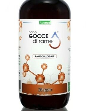 Nano Gocce di Rame Biomed (Rame Colloidale – 20ppm – 500ml)