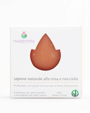 Sapone naturale rosa e nocciola 100 g